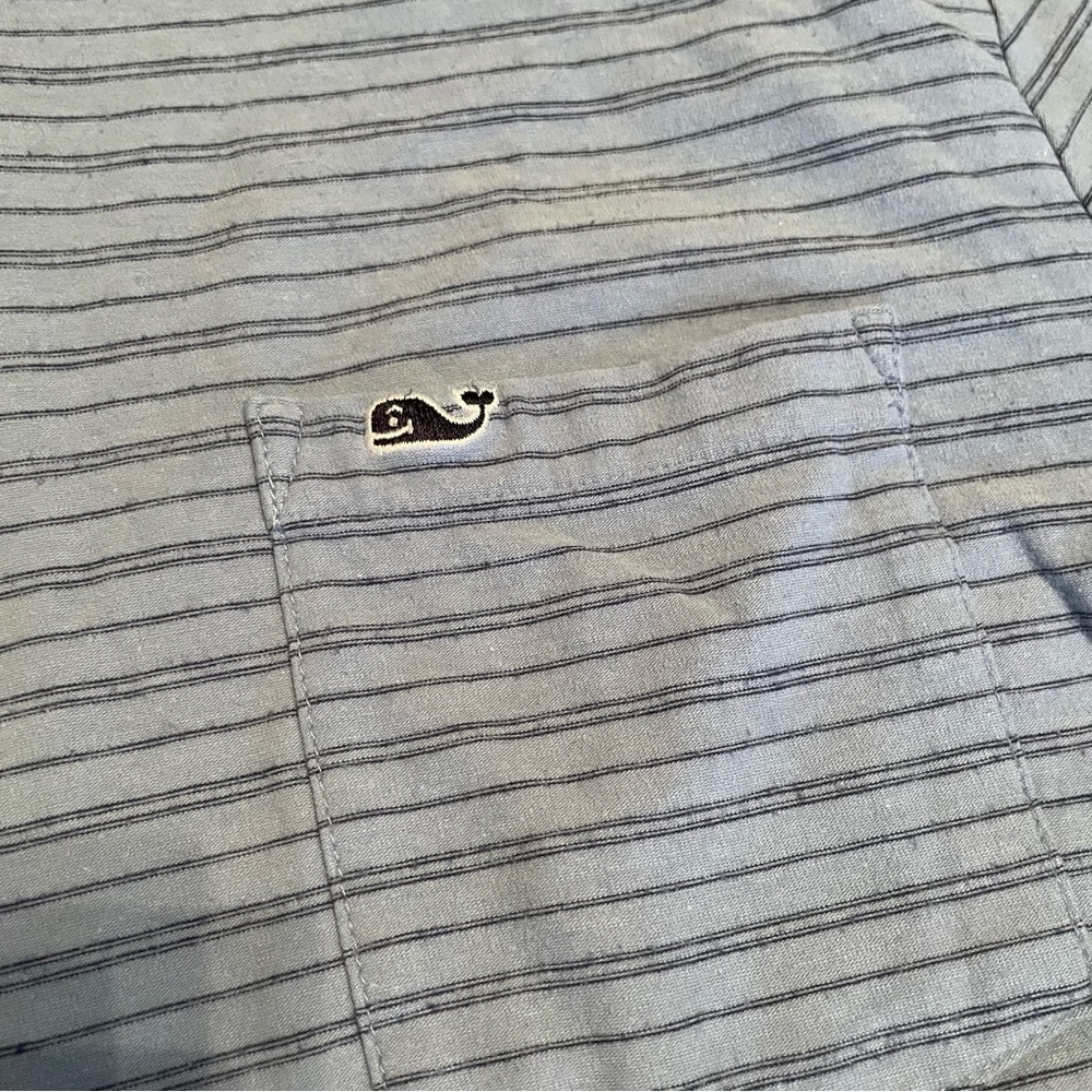 Vineyard Vines Light Blue Striped Hoodie - Picture 2 of 3